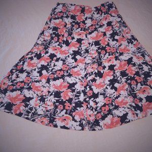 Christopher & Banks Skirt 16 Pink and Black